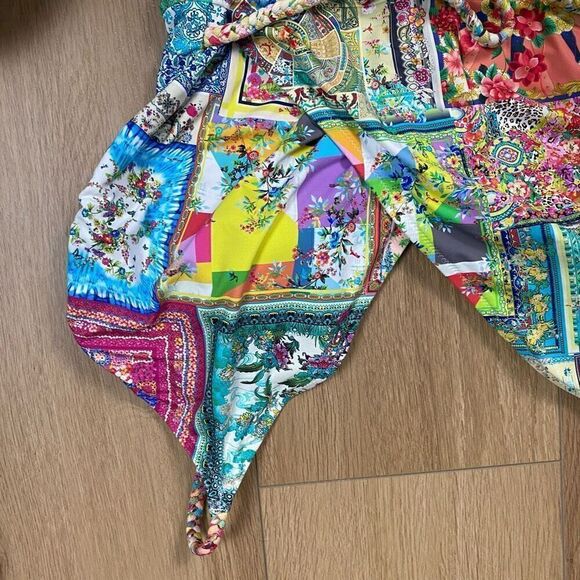 JOHNNY WAS FLEUR BRAIDED WRAP ONEPIECE SWIMSUIT XXL - Picture 11 of 16